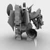 SD高达-角色人体-角色-VR/AR模型-3D城