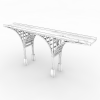 金属结构铁路拱桥-建筑-基础设施-VR/AR模型-3D城