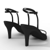 黑色凉鞋-文体生活-服装饰品-VR/AR模型-3D城