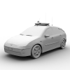 Ford Focus Police Belge-汽车-其它-VR/AR模型-3D城