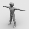 航天员-角色人体-男人-VR/AR模型-3D城