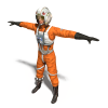航天员-角色人体-男人-VR/AR模型-3D城
