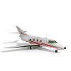 Airplane FALCON 10飞机-飞机-飞行器-VR/AR模型-3D城