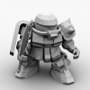 SD高达-角色人体-角色-VR/AR模型-3D城