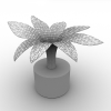 花模型-动植物-盆栽-VR/AR模型-3D城