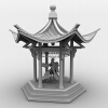 古代女性-角色人体-女人-VR/AR模型-3D城