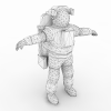 宇航服-科技-航天卫星-VR/AR模型-3D城