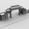 大门-建筑-古建筑-VR/AR模型-3D城