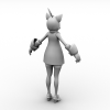 TERA小萝莉-角色人体-角色-VR/AR模型-3D城