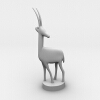 装饰品羚羊-文体生活-艺术品-VR/AR模型-3D城