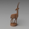 装饰品羚羊-文体生活-艺术品-VR/AR模型-3D城