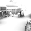 西部老场景-建筑-古建筑-VR/AR模型-3D城
