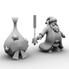 口袋西游圣诞老人-角色人体-角色-VR/AR模型-3D城