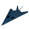 Plane Stealth f_117a-飞机-VR/AR模型-3D城