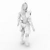 女战士-角色人体-角色-VR/AR模型-3D城