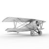 双翼飞机-飞机-VR/AR模型-3D城