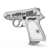 沃尔特PPK 9毫米-VR/AR模型-3D城