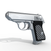 沃尔特PPK 9毫米-VR/AR模型-3D城