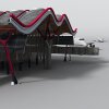 商业货运站-建筑-科幻-VR/AR模型-3D城