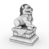 石狮子-文体生活-艺术品-VR/AR模型-3D城