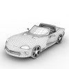 道奇蝰蛇的第一代-汽车-家用汽车-VR/AR模型-3D城