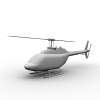 贝尔206直升机-飞机-直升机-VR/AR模型-3D城