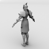 女战士-角色人体-角色-VR/AR模型-3D城