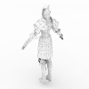 女战士-角色人体-角色-VR/AR模型-3D城