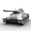 Russian Tank  T34-85-汽车-军事汽车-VR/AR模型-3D城