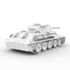 Russian Tank  T34-85-汽车-军事汽车-VR/AR模型-3D城