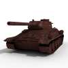 Russian Tank  T34-85-汽车-军事汽车-VR/AR模型-3D城