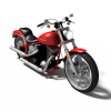 Harley Davidson Softtail-汽车-摩托车-VR/AR模型-3D城
