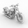 Harley Davidson Softtail-汽车-摩托车-VR/AR模型-3D城