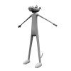 粉红豹-角色人体-角色-VR/AR模型-3D城