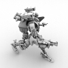 BGMM 战斗机器人-角色人体-角色-VR/AR模型-3D城
