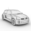 Renault Clio-汽车-家用汽车-VR/AR模型-3D城