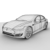 特斯拉 Tesla Model S-汽车-家用汽车-VR/AR模型-3D城