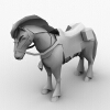 马坐骑-角色人体-角色-VR/AR模型-3D城