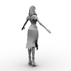 神魔大陆高挑女法师-角色人体-角色-VR/AR模型-3D城