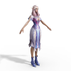 神魔大陆高挑女法师-角色人体-角色-VR/AR模型-3D城