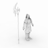 赤壁长斧士兵-角色人体-角色-VR/AR模型-3D城