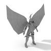 带着翅膀的战士-角色人体-角色-VR/AR模型-3D城
