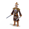 精英西夏黑黄纹衣武士-角色人体-角色-VR/AR模型-3D城