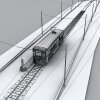 铁路-汽车-火车-VR/AR模型-3D城