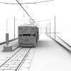 铁路-汽车-火车-VR/AR模型-3D城