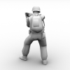 部队军人-角色人体-男人-VR/AR模型-3D城