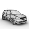Renault Clio-汽车-家用汽车-VR/AR模型-3D城