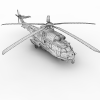 直升机-飞机-直升机-VR/AR模型-3D城