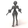 小女孩-角色人体-角色-VR/AR模型-3D城
