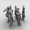 剑3NPC模型-角色人体-角色-VR/AR模型-3D城